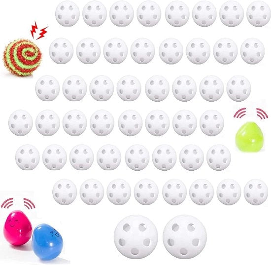 50 pezzi di palline rinciasound - attrezzi per infilare a cucire - animali cuscini rinciasound - materiale riempitivo giocattoli - diametro 24 mm.