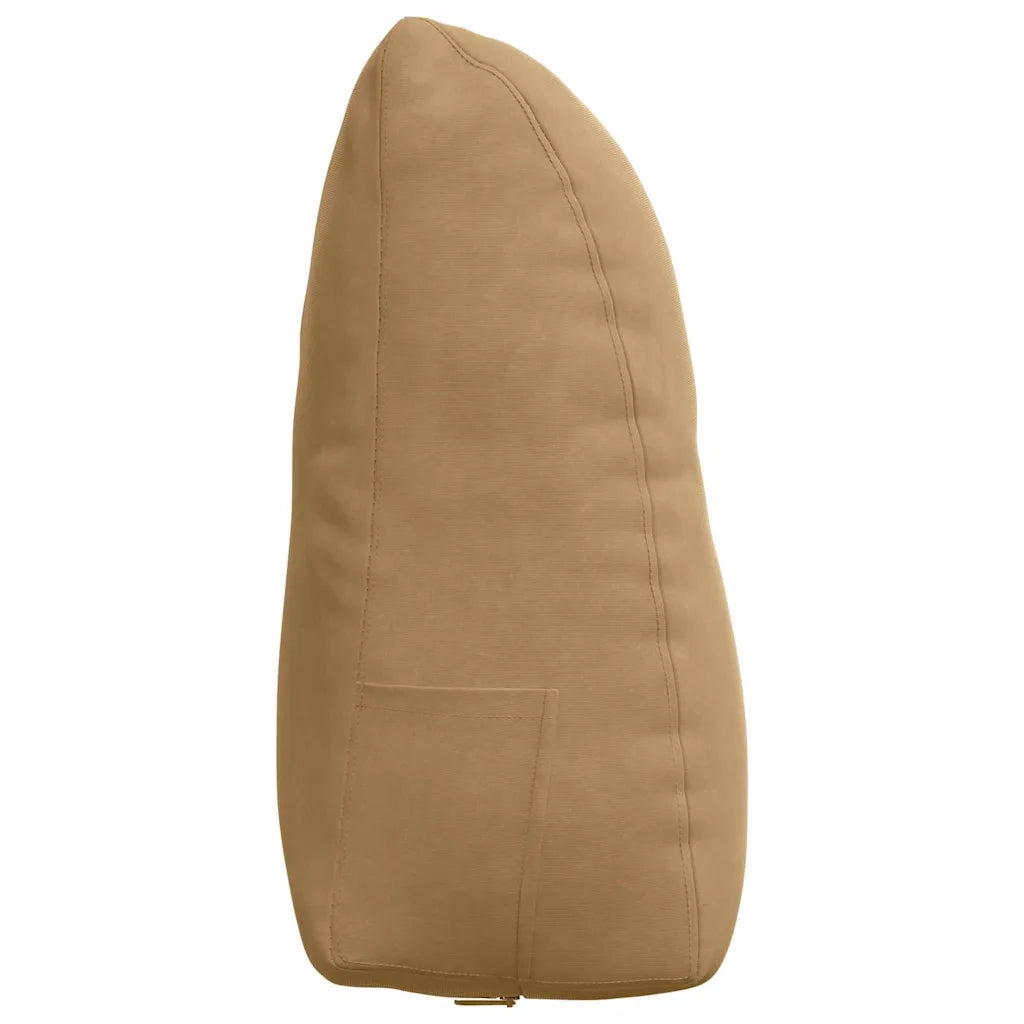 Cuscino per Schiena Marrone 60 x 24 x 50 cm Velluto 42014408