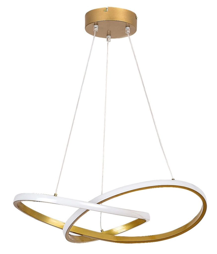 Lampada a sospensione LED 36W Rabalux Castiel oro Ø56cm