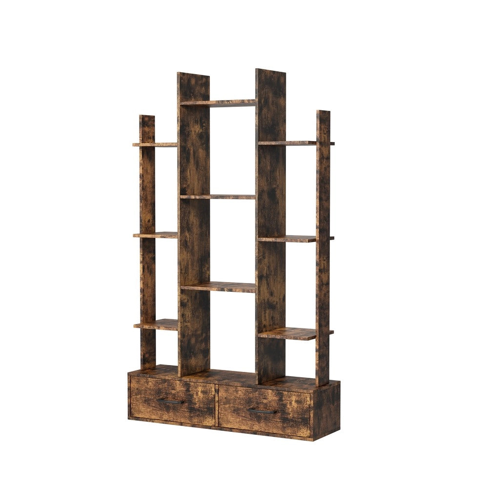 Libreria Industriale con Cassetti e Ripiani ¨C Xylo ¨C Marrone Rustico