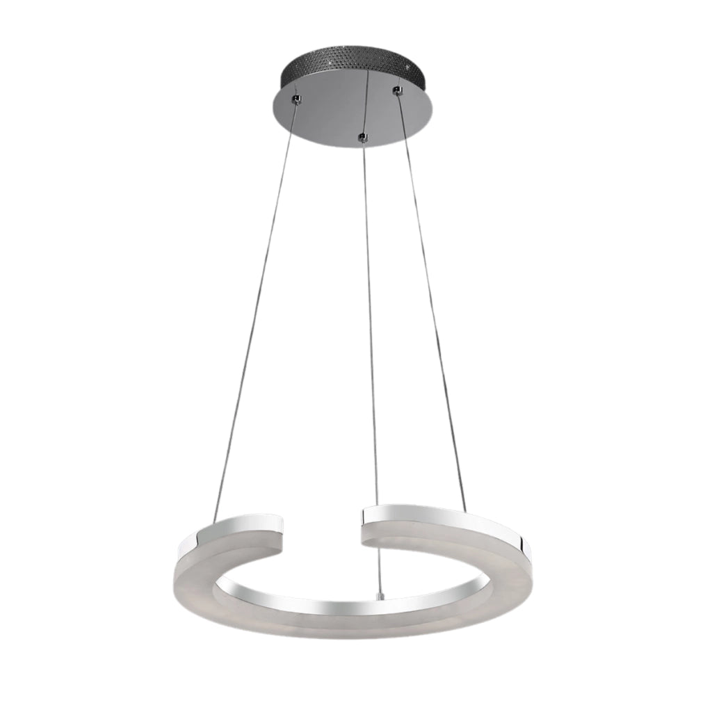 Lampada a sospensione Blunder Italux LED 24W cromo