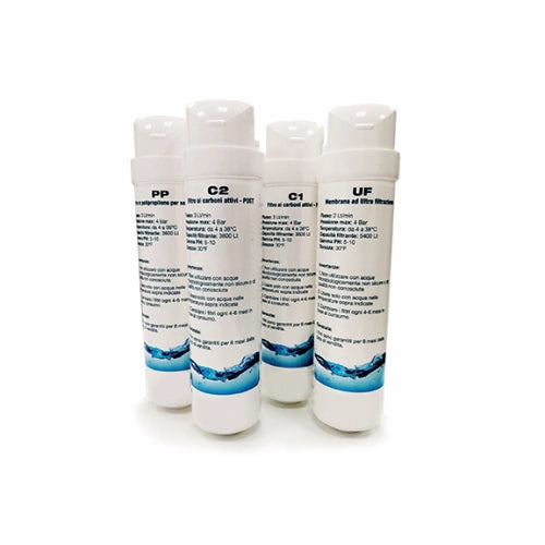 KIT COMPLETO 4 CARTUCCE PER SIMPLY ACQUA- senza- pezzi 1