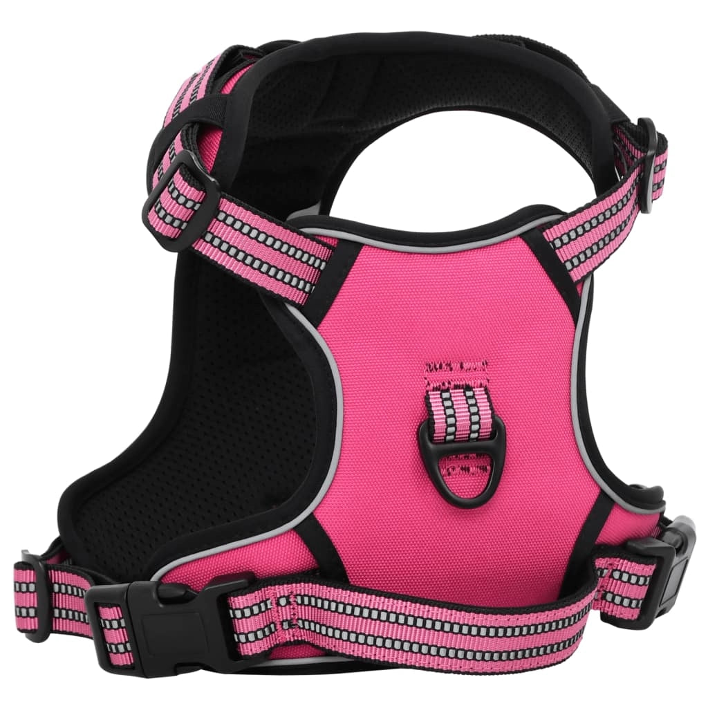 Pettorina per cani con guinzaglio e collare regolabili Grande Rosa 02_0042323