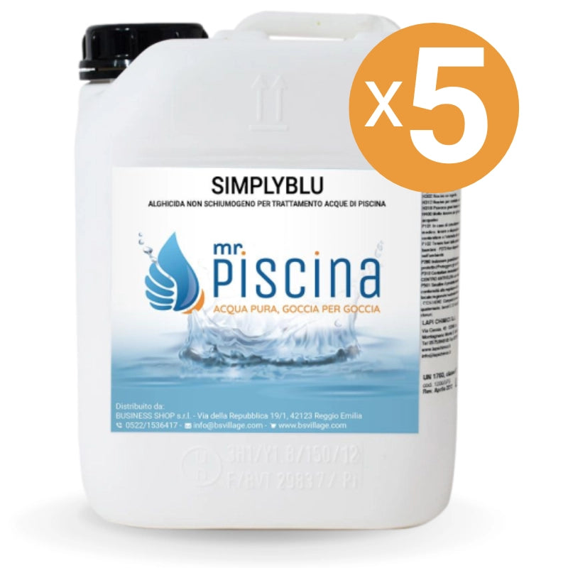 Antialghe piscina SIMPLYBLU - Multifunzione 12 in 1 Quantità confezione: 5 confezioni
