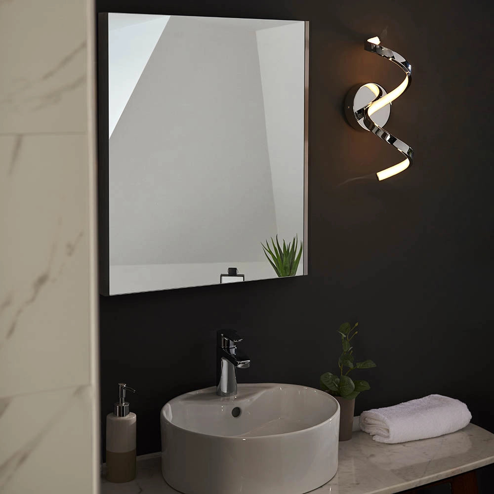 Applique bagno moderna cromo LED 12W IP44 Astral Endon