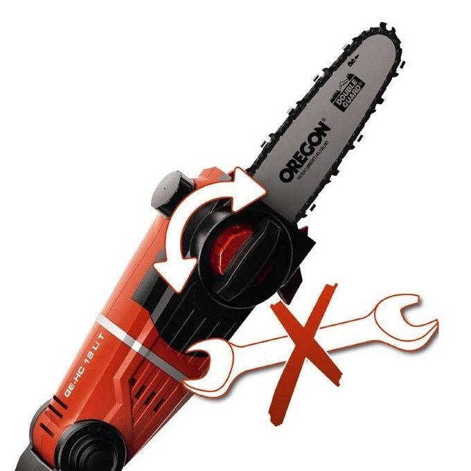 Einhell GE-HC 18 LI T SOLO Svettatoio Tagliasiepi Multifunzione 18V asta 88-182 cm lama 40 cm 1700 spm colore Nero Rosso Argento