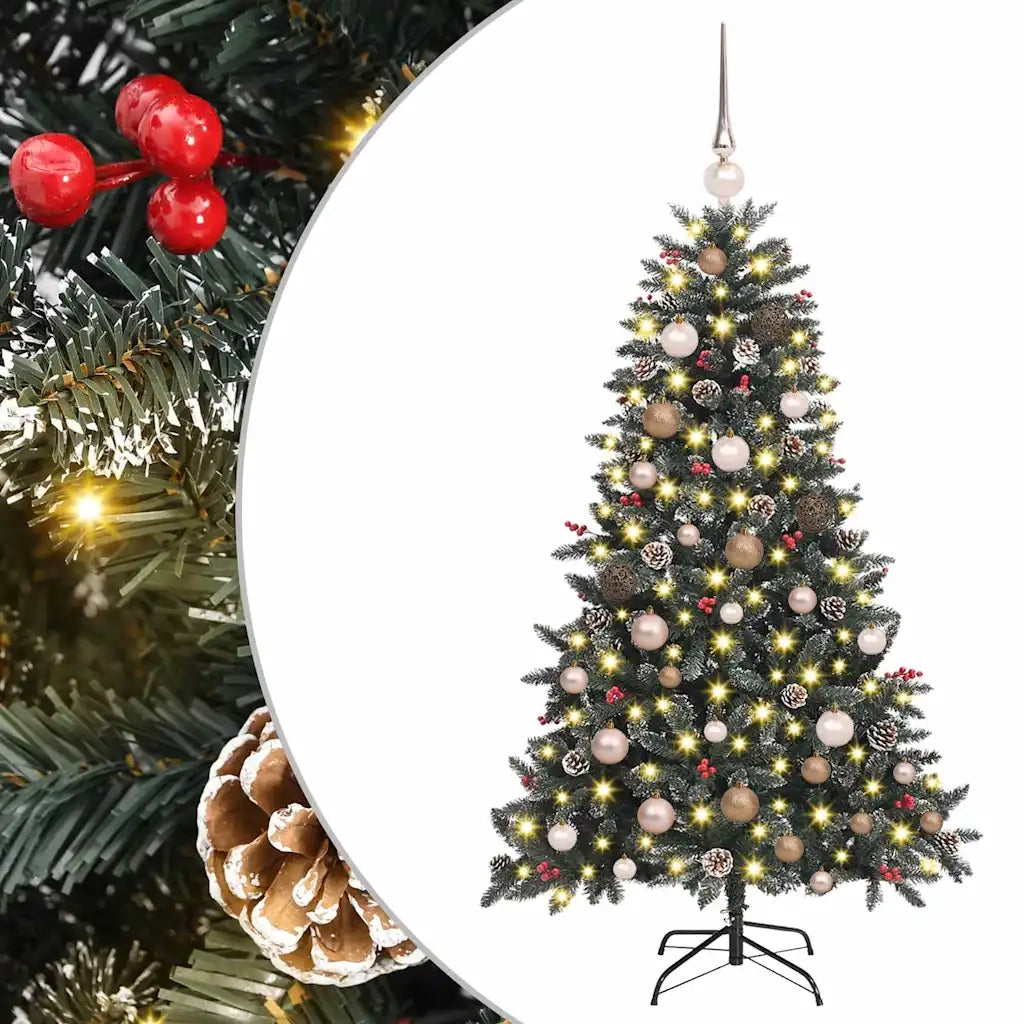 Albero di Natale artificiale con 150 LED Verde 150 cm 3395866