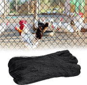 Recinzione per giardino, nero, 7,5 x 15 metri, adatto per orti, giardini e laghetti. Incluso con chiodi di plastica per terra e cinture per cavi; può essere utilizzato anche come rete di protezione per laghetti o rete di protezione per piante.