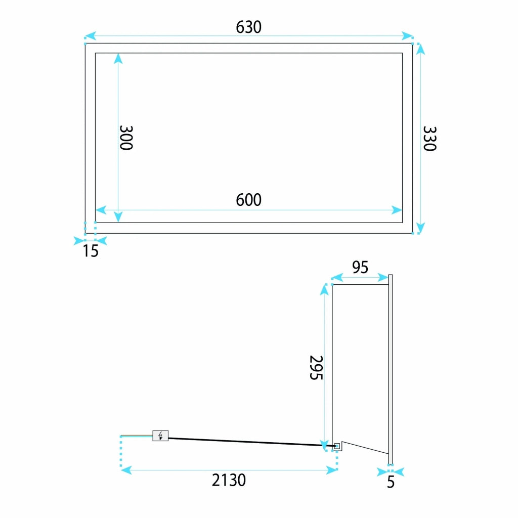 Mensola Bagno Led 30x60 Brush Copper