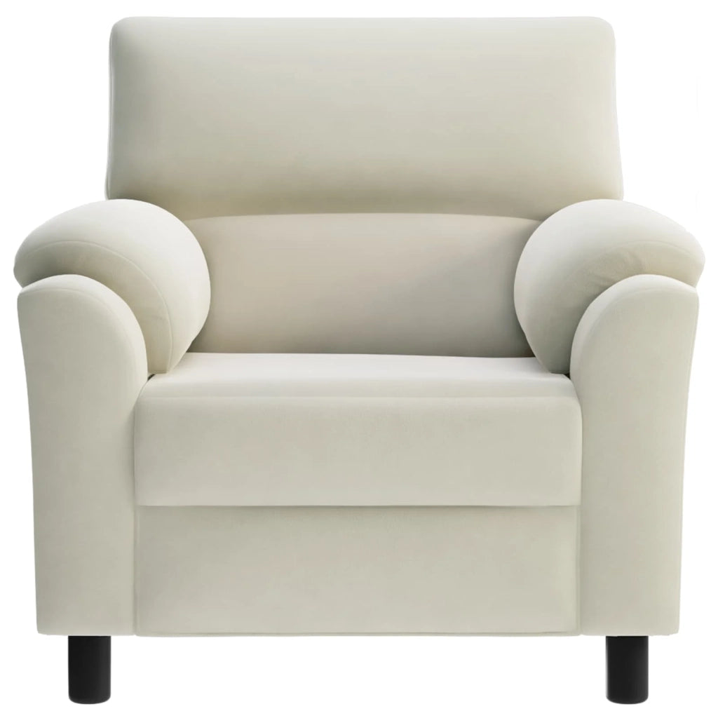 Divano Crema 94 x 85 x 93 cm Velluto 42040815