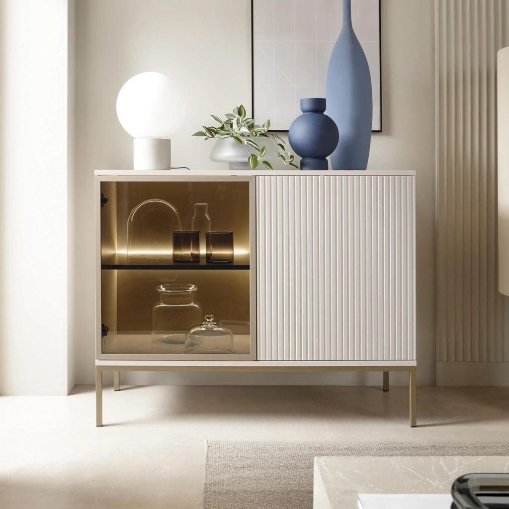 Komodee Cassettiera Laval K104 LED Cashmere 104x83x39 cm