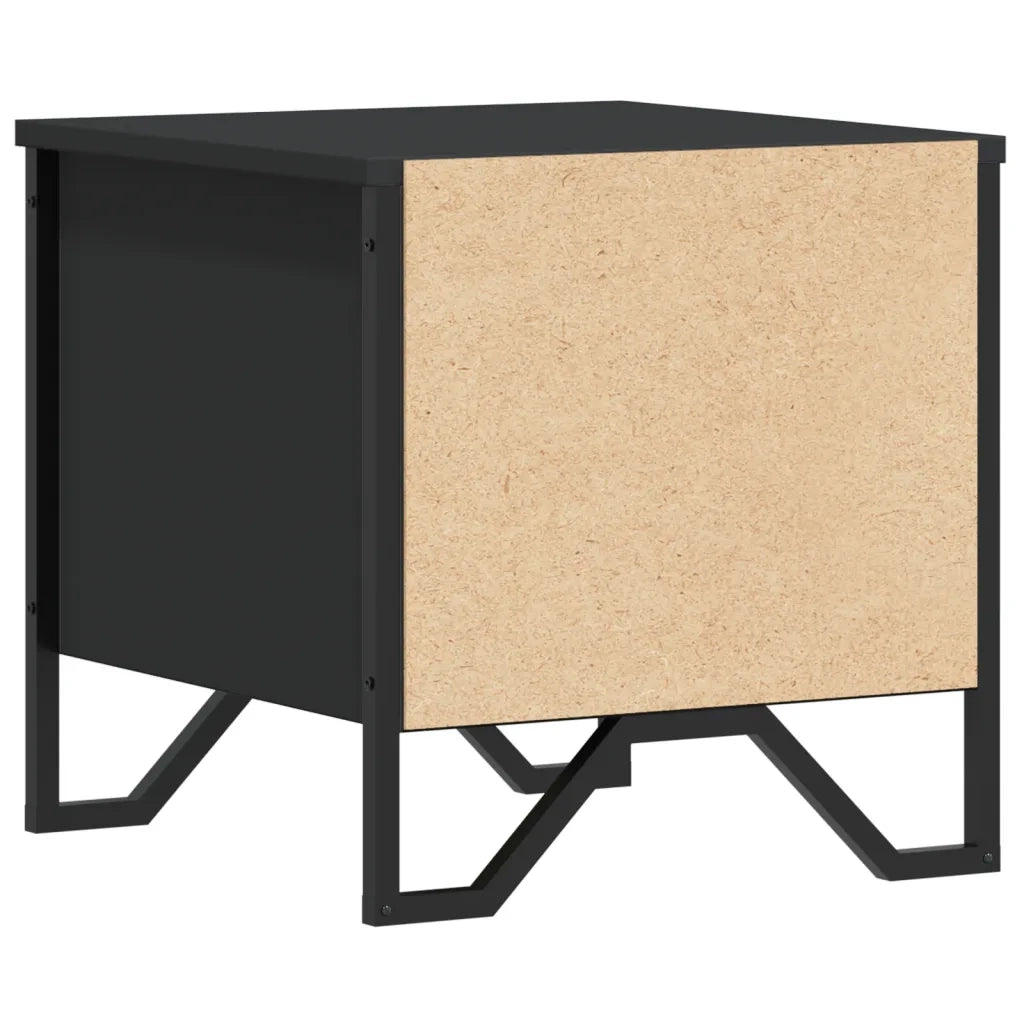 Comodini 2 pz Neri 40x41x40 cm in Truciolato 848505