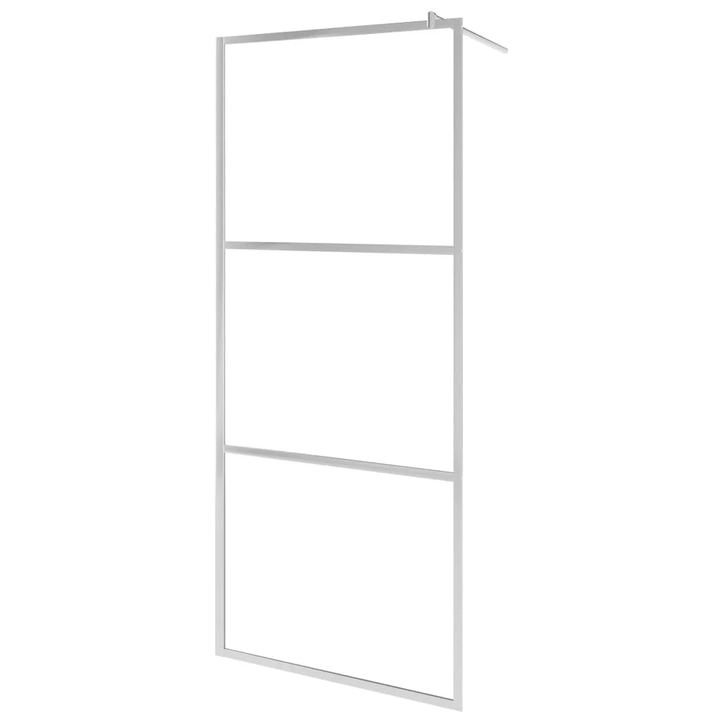 Box doccia walk-in box doccia parete divisoria per doccia bagno interni casa vetro ESG 90x195 cm 5 mm satinato 02_0002123