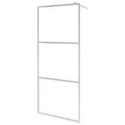 Box doccia walk-in box doccia parete divisoria per doccia bagno interni casa vetro ESG 90x195 cm 5 mm satinato 02_0002123