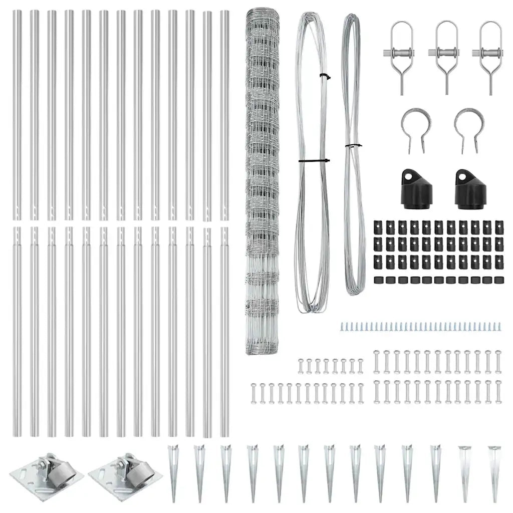 Palo della recinzione Zincato 25 x 1,6 m Acciaio 3351440