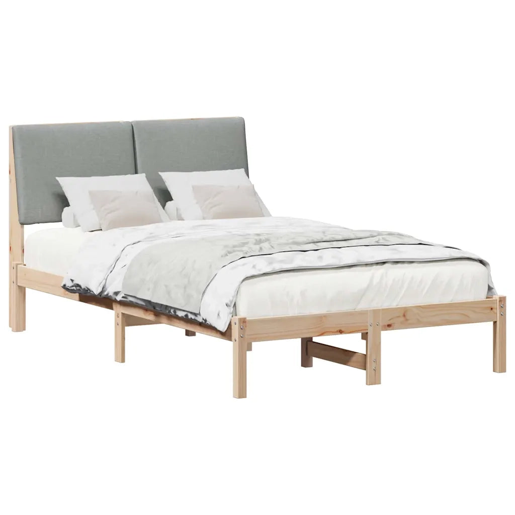 Struttura del Letto Marrone e grigio chiaro 120 x 190 cm