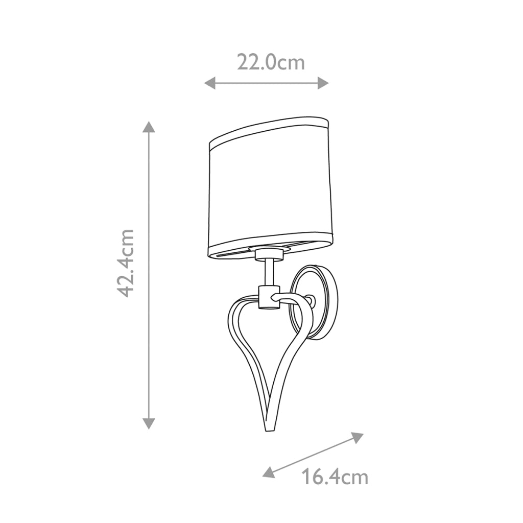 Applique oro Falmouth cuore 1xG9+LED 1W IP44 Elstead