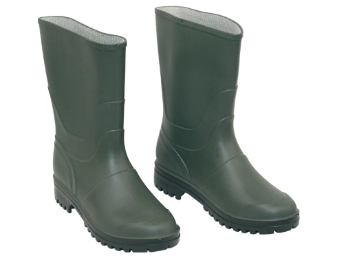 STIVALI IN PVC VERDI TRONCHETTO 42