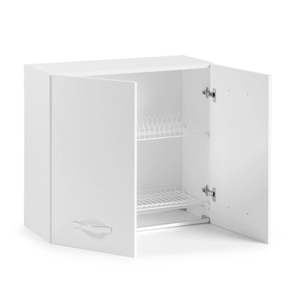 PENSILE COLAPIATTI 80X32XH72CM BIANCO FRASSINATO