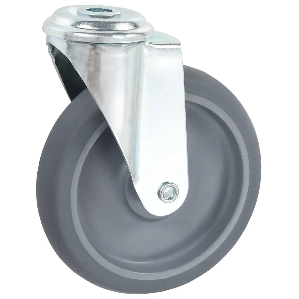Ruote Girevoli con Foro per Bullone 12 pz 125 mm 277872