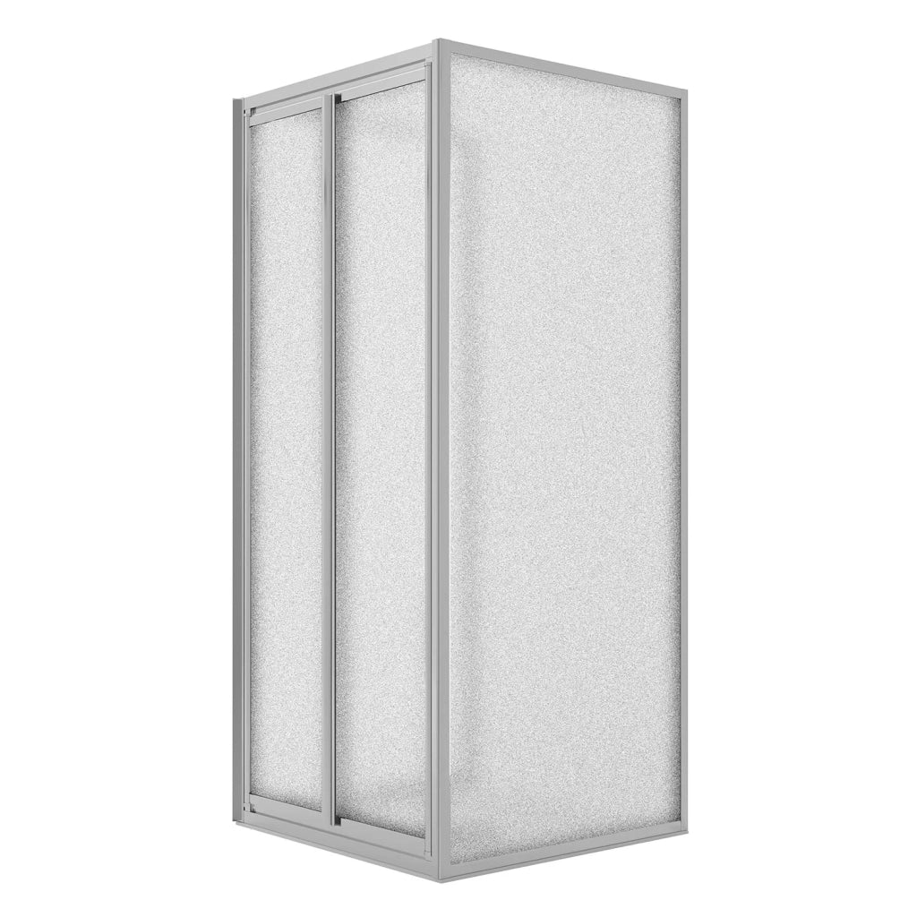Box Doccia 3 lati 70x90x70CM H198 Cristallo Stampato C 2 Fissi+Saloon 2 Ante Battente 90 mod. West