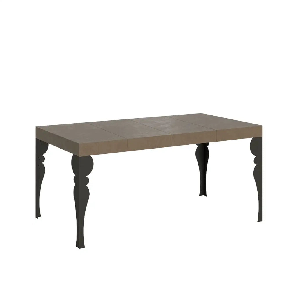 Tavolo allungabile 140/400x90 cm Paxon Premium tortora gambe antracite
