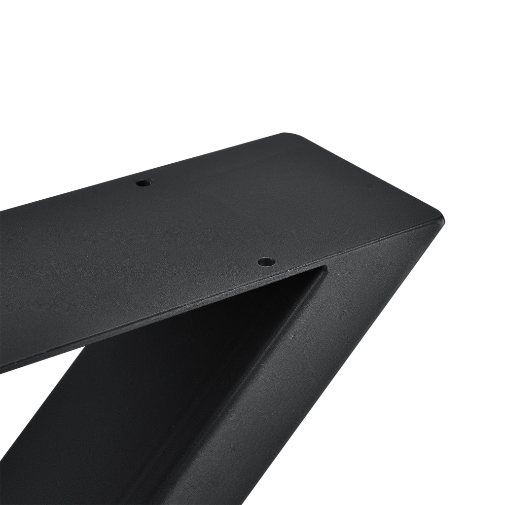 Set di 2 Gambe in Acciaio 'Greith' a Forma di X per Mobili Fai da Te (LxA) 79 x 72 cm - Nero [en.casa]