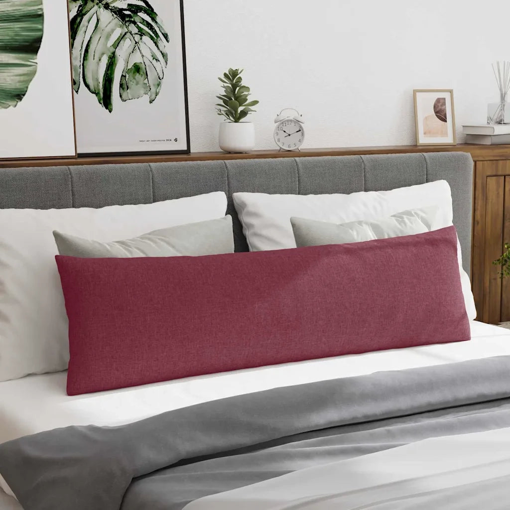 Cuscini da Divano 2 pcs Rosso Vino 145 x 40 cm Tessuto 42013828