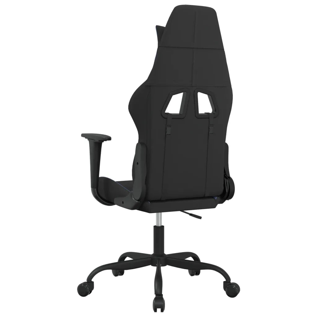 Sedia da Gaming Nero e Blu in Tessuto 3143718