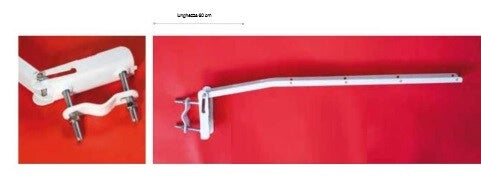 Coppia Staffe Stendibiancheria Stendipanni Balcone Duo 50 cm