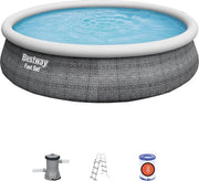 Kit di Piscina Easy con Pompaggio Look Rattan 4.57m x 1.07m