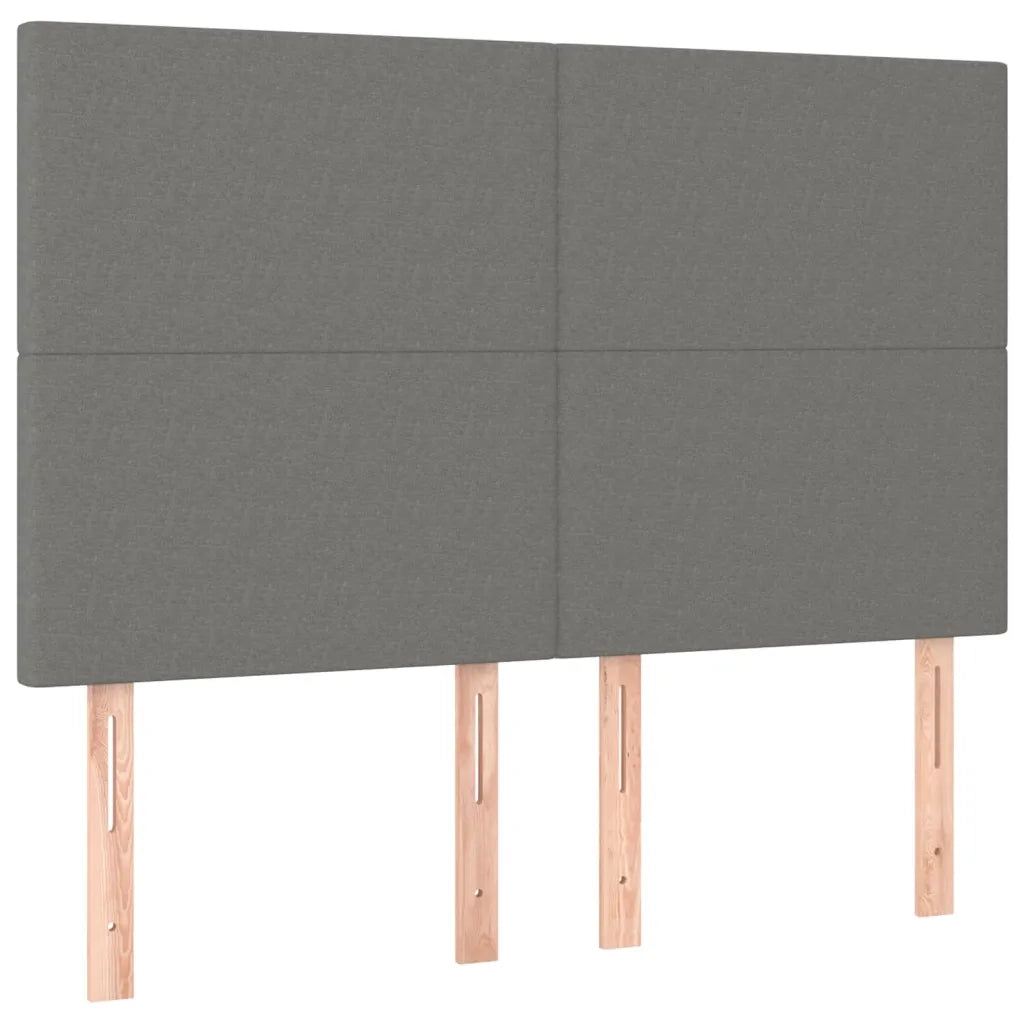 Testiera a LED GrigioScuro 144x5x118/128cm inTessuto 3122143