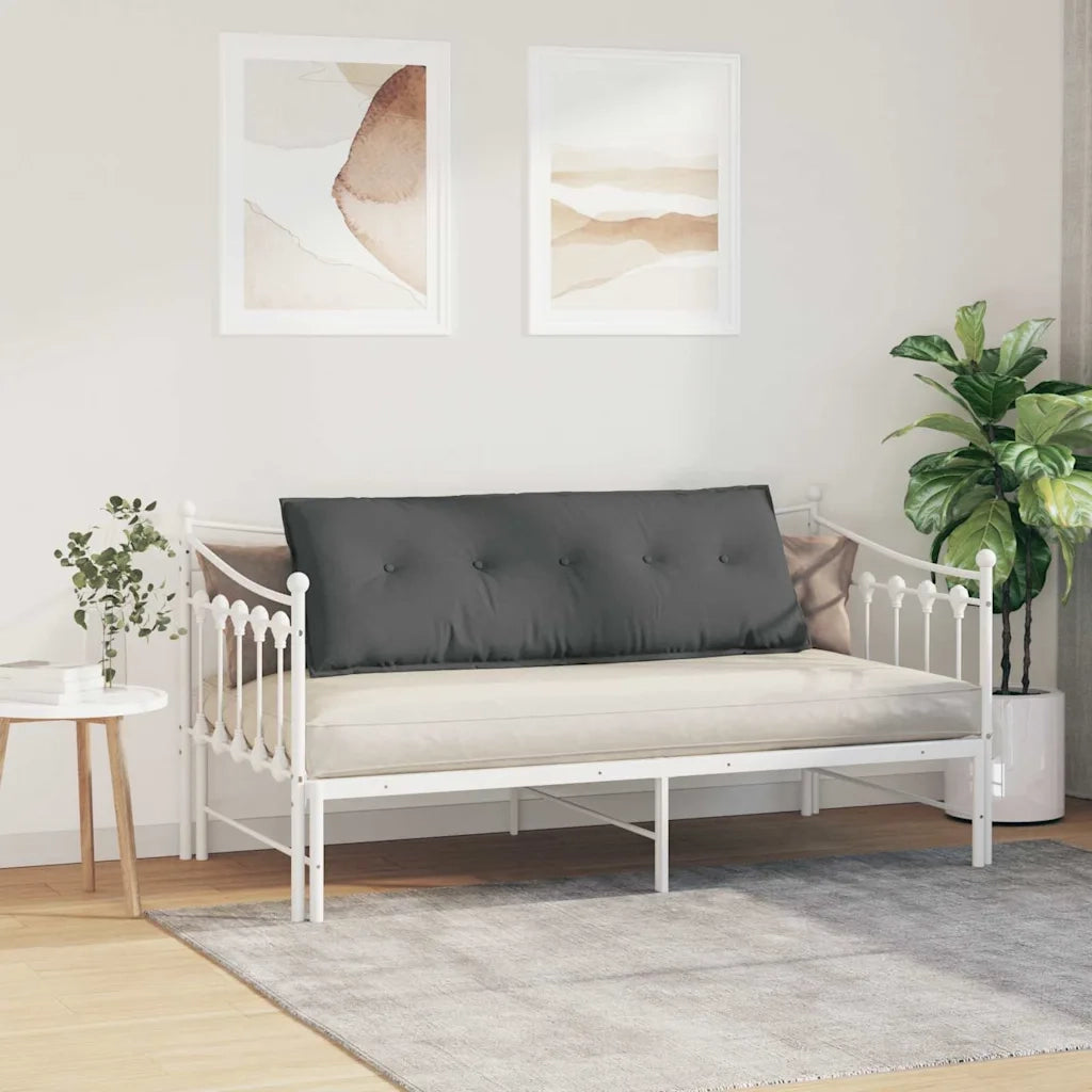 Cuscino per Schiena Grigio scuro 140 x 19 x 50 cm Tessuto 42014831
