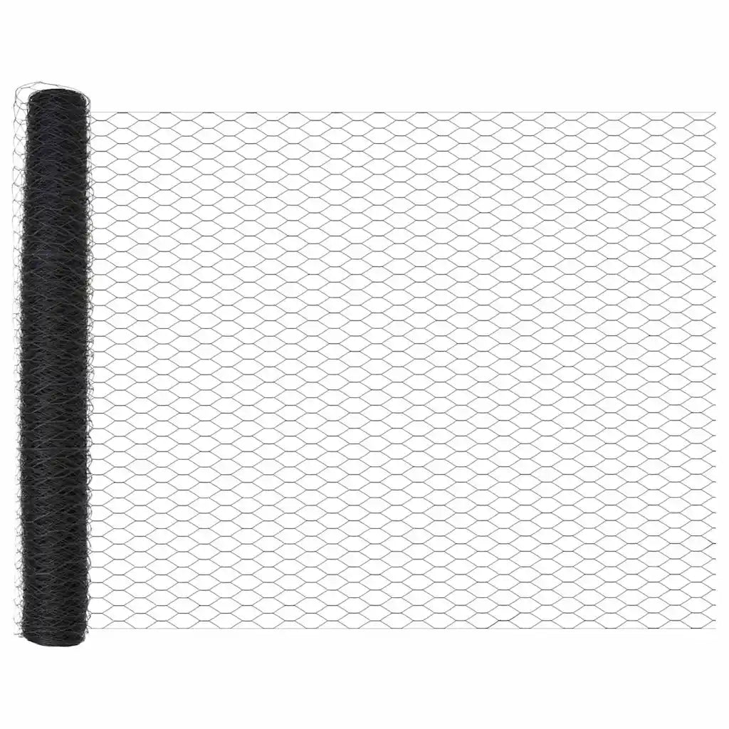 Recinzione Esagonale Grigio 1 x 100 m PVC 42005608