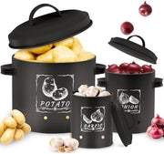 Cassa per patate - Ventilazione - Beige - Materiale zincato