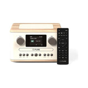 Compatto hi fi pure 255051 classic c d4 bluetooth cotton white oak