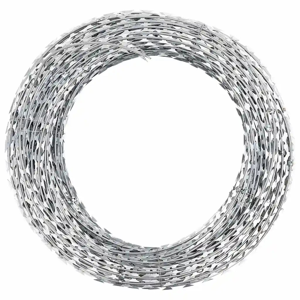 Filo Spinato NATO Fermagliato in Acciaio Zincato 60 m BTO-22  cod mxl 59482