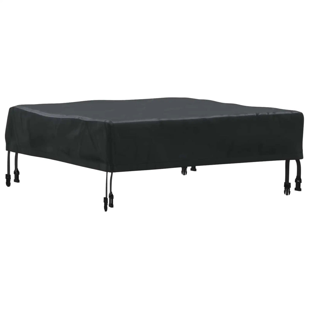 Copertura Tavolo Tinta unita Nero 72 x 72 x 15 cm Tessuto 4106076