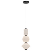 Sospensione LED 20W Alora Mood Bijou opale bianco/nero