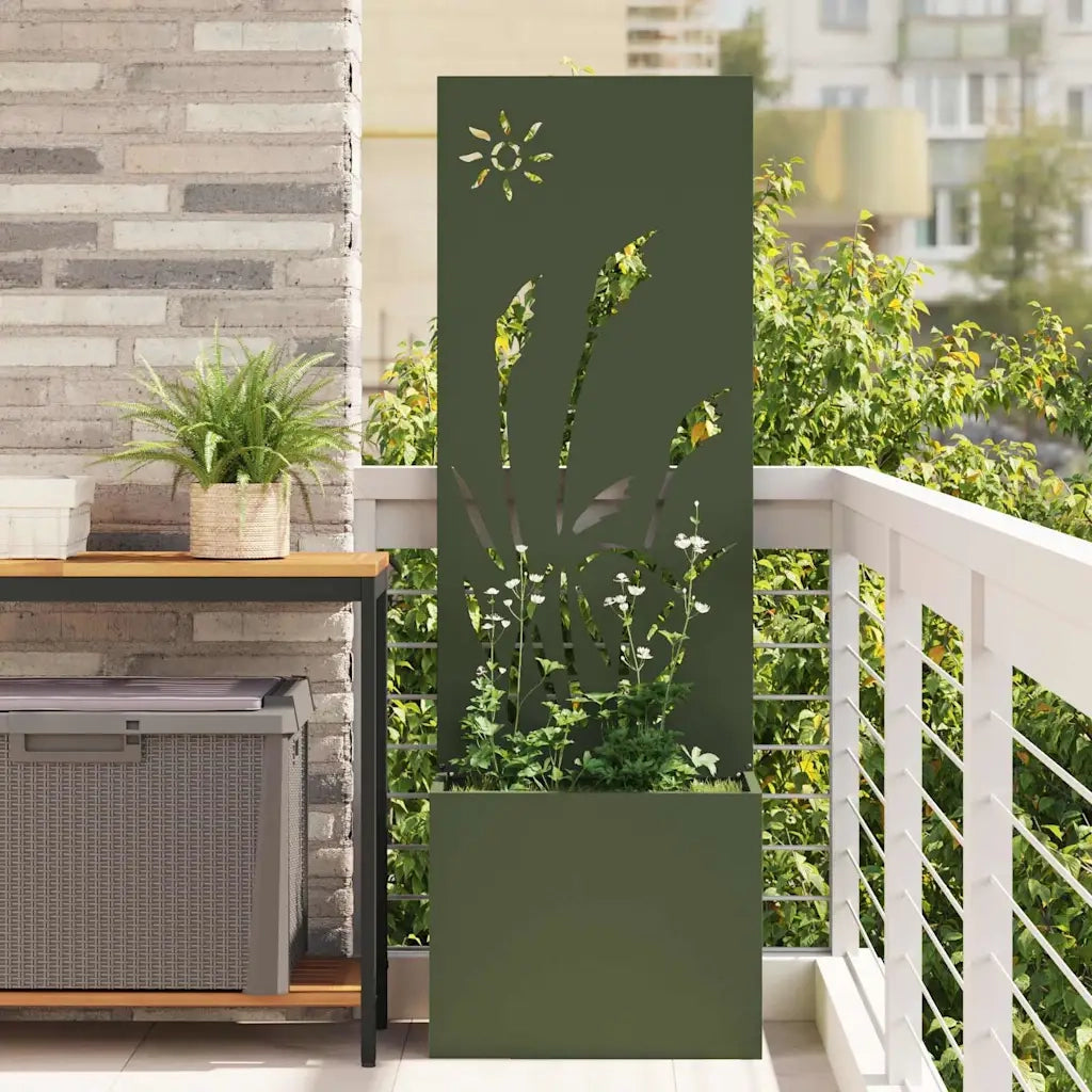 Schermo per privacy in giardino Oliver verde 50 x 140 cm 876430
