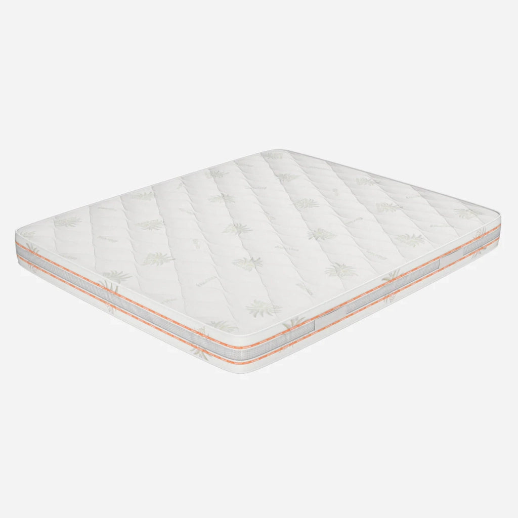 Materasso Una Piazza e Mezza 120x200 Memory, alto 25 cm Sfoderabile - Rivestimento in Aloe Vera, Traspirante | Top H25