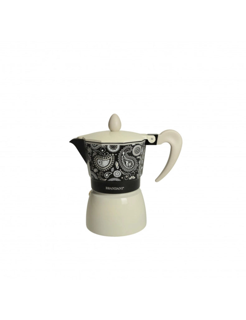 Caffettiera shanti 3 tazze alluminio nera