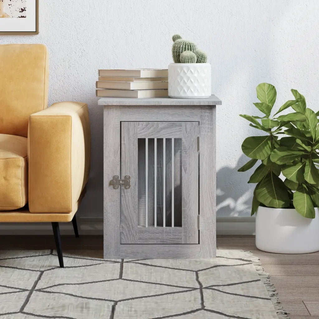 Gabbia Cani da Arredamento Grigio Sonoma 45x62x59cm Multistrato 838314
