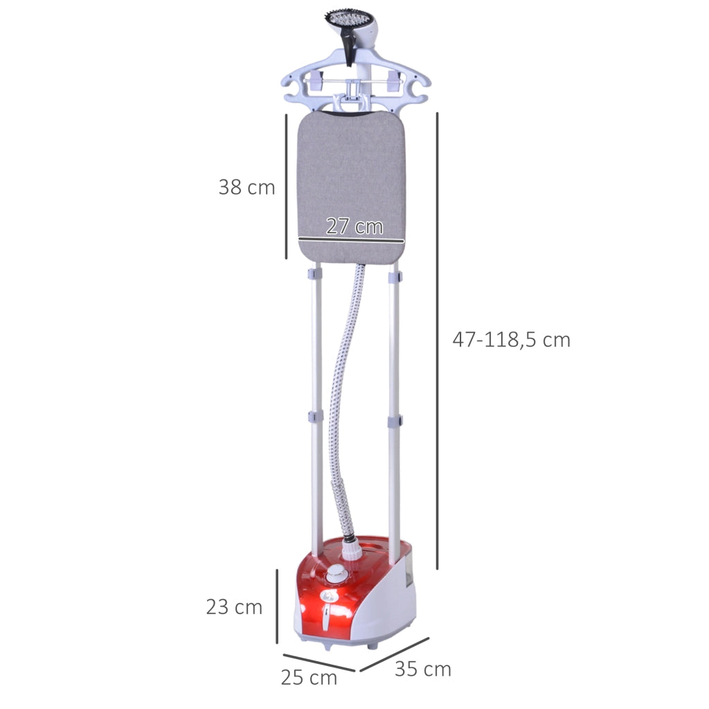 Stiratore a Vapore Verticale ¨C Minimal ¨C Rosso 1950W 2L