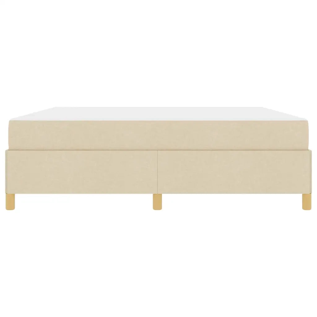 Struttura del letto con materasso Crema 180 x 200 cm Tessuto 3398960