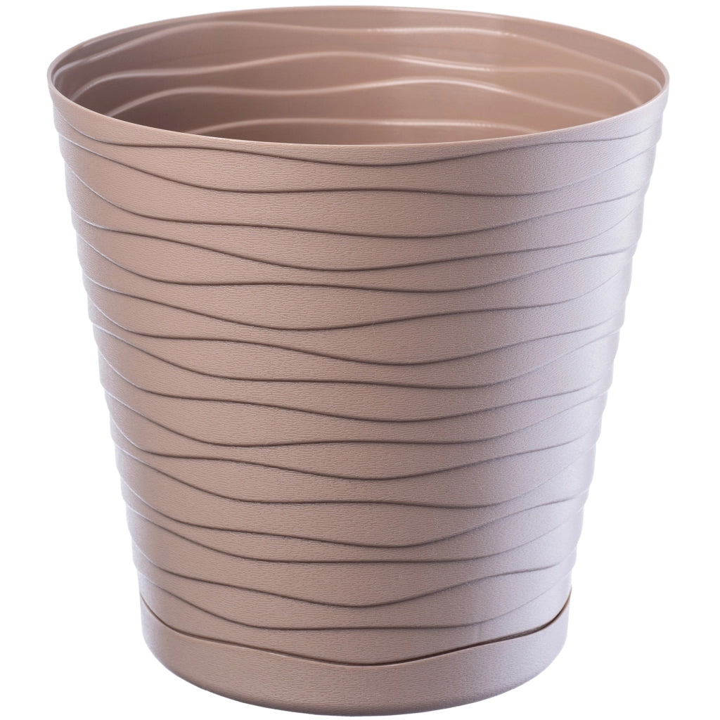 Vaso da fiori KADAX da 15 cm, coprivaso in plastica con supporto.