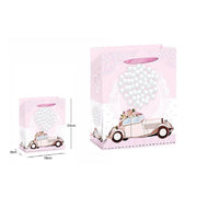 Trade Shop - 3 Buste Busta Da Regalo Sacchetto 18x23x8cm Matrimoni Nozze 63976 Varie Fantasie -