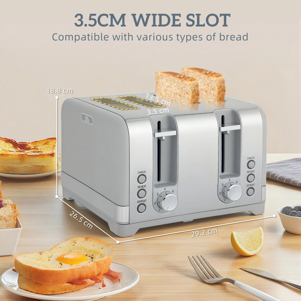 Bollitore e Tostapane Set ¨C Minimal ¨C 1.7L 2200W Bianco