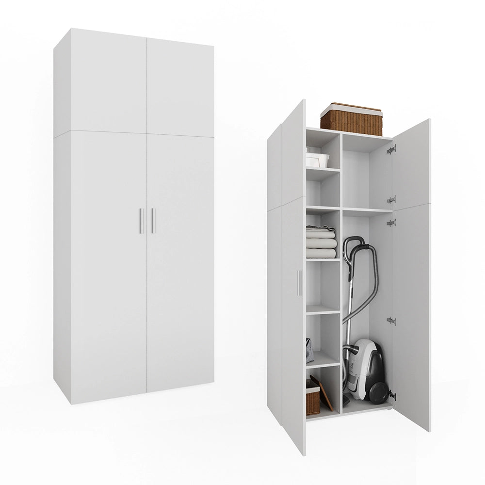 Vicco Scaffale per file Bianco 80 x 182.4 cm