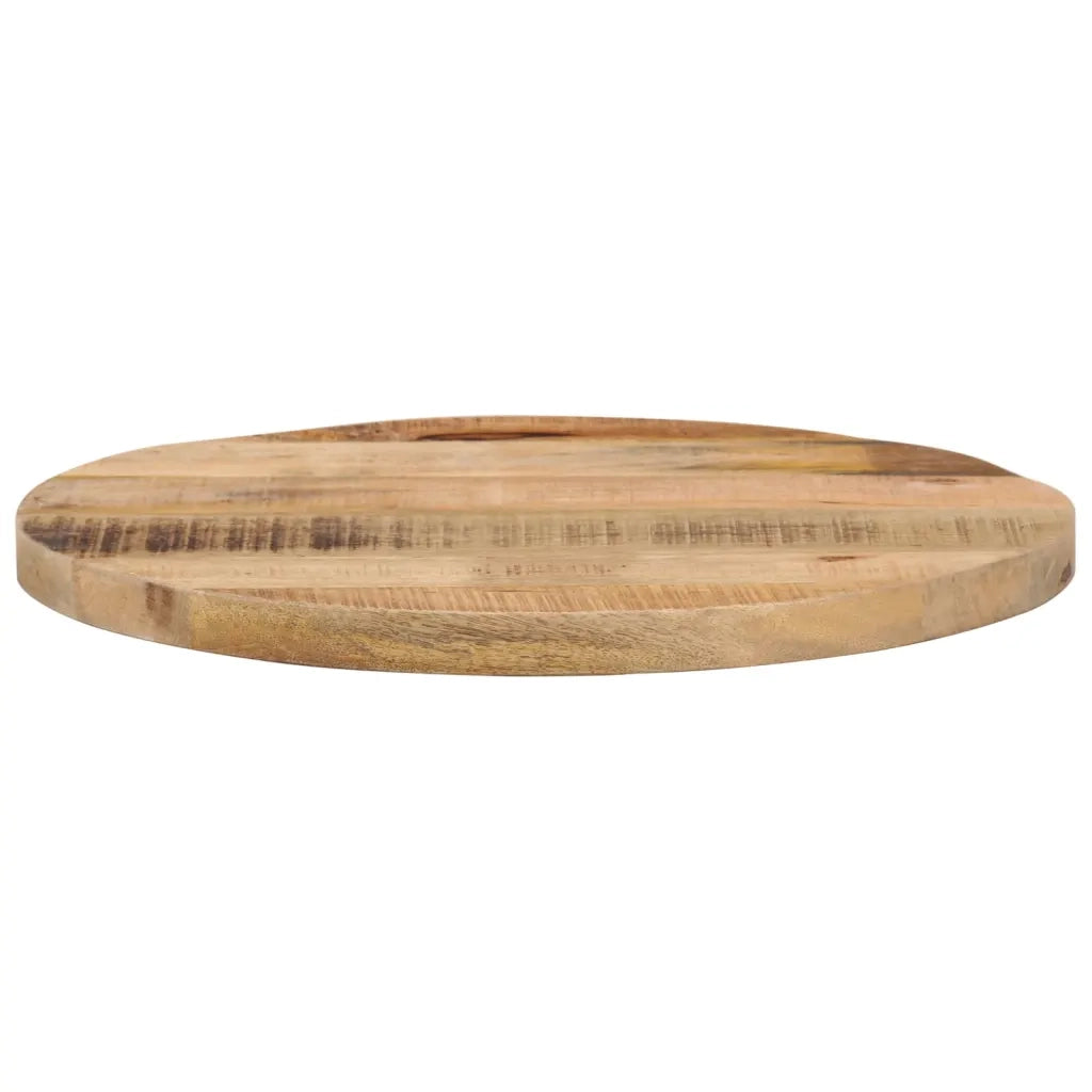 Piano per Tavolo Ã˜ 60x2,5cm Rotondo Legno Massello Grezzo Mango